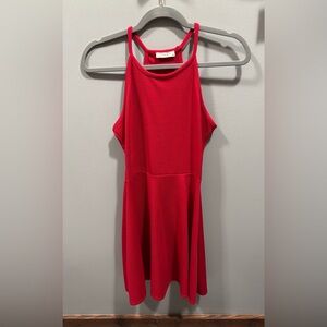 Olivia Rae Vibrant Red Backless Dress